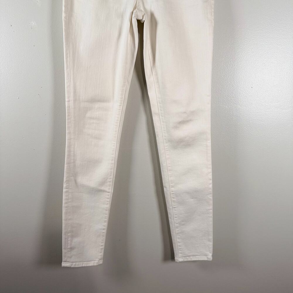 Frame Denim Le Skinny De Jeanne Blanc White Stretch Denim Mid Rise Womens Sz 28 - Picture 5 of 11